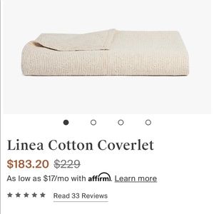 ISO parachute linea Cotton Coverlet in cream-king
